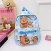 Bolsas para Niños Capibara Mochila Escolar Dibujos Animados Linda Jardín de Infancia Mochila Escolar Pequeña Mochila de Gran Capacidad Mochila Moderna
