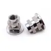 Porca Hexagonal Flangeada de Aço Inoxidável Feita Sob Medida Não Padrão, Tampa de Parafuso Hexagonal de Aço Inoxidável Dentada e Acolchoada Anti-Afrouxamento e Anti-Deslizante