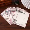 Conjunto de Papelaria Artístico Floral, Cartões Postais de Boas Festas, Presentes Românticos para Casais, Prêmios de Papelaria para Alunos e Professores