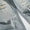 Jeans Rectos Lavados Desgastados Rasgados de Moda Estilo Japonés Retro para Hombre, Otoño Ajuste Holgado, Pantalones Largos Elegantes y Versátiles