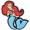 Decoração Plana de Cauda de Sereia Desenho Animado Acessórios de Cabelo Acessórios para Mala DIY Princesa Sereia Patch de Borracha Macia PVC