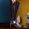 Botas de caña alta V-neck botas largas mujer 2026 otoño nuevo tacón grueso botas de tacón alto personas bajas botas largas botas de montar versátiles