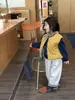 Ropa de Invierno Nueva para Niños 2025 Ropa Infantil Estilo Coreano Niños y Niñas Chaleco Acolchado Amarillo Chaleco de Invierno para Guardería