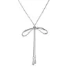 Collar de Lazo de Tirar Dulce y Sencillo para Mujer Diseño Coreano de Nicho Cadena Larga para Sudor Accesorios Versátil Nuevo Estilo