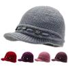 Artículos de cola selección de fugas lana gorra individual invierno forro polar protección auditiva gorra de lana ciclismo cálida punto de señora mayor procesamiento