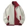 Chaqueta de solapa de color sólido, informal, holgada, de doble cara, para pareja, primavera y otoño, nueva moda, traje de béisbol