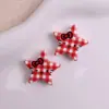 Acrílico Rojo Lindo Estrella de Cinco Puntas Cuentas con Agujero Pasante DIY Collar Pulsera de Cuentas Sueltas Bolso de Cuentas Colgante Accesorios Colgantes
