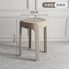 Taburete de Plástico Hogar Silla Nórdica Taburete Redondo Apilable Taburete de Mesa de Comedor Sencillo Cibernético Popular Taburete Molino de Viento Engrosado