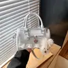 Bolsa Pequena de Bolinhas com Renda para Mulheres 2026 Novo Estilo Doce Bolsa de Mão Formato Almofada Textura de Moda de Verão Bolsa Transversal