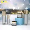 Nuevos Materiales de Empaque de Botella de Vidrio Cosmético, Loción Facial de Belleza, Botella de Vidrio para Aceite Esencial, Botella para Crema de Cuidado de la Piel, Ventas Directas de Fábrica