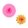 Molde de silicona para fondant de rosa diy girasol tulipán jarrón pastel chocolate flor epoxi decoración