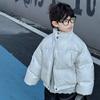 Chaqueta Acolchada Gruesa para Niños 2025 Invierno Nuevo Estilo para Niños Versión Coreana Color Sólido Abrigo Acolchado Cálido para Niños Pequeños Ropa de Invierno