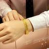 Vietnamita Areia Ouro Bênção Palavra Pulseira Masculina Dominador Baifu Relógio Cadeia Clássico Boss Pulseira Cadeia Não Desbota Atacado