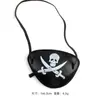 Decoração Pirata Roupa Fantasia Espelho Longe Tapa-olho Chapéu Fantasia Dividida Baile de Máscaras Halloween Festa Infantil