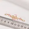 Cadena Media de Mariposa Chapada en Oro de 14K que Conserva el Color, Zirconia, Pulsera de Perlas y Cristales Hecha a Mano para DIY, Accesorios de Joyería de Cadena de Perlas