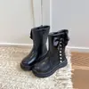 Botas para niña para otoño e invierno 2026, zapatos infantiles de nuevo estilo, de longitud media, modernas botas estilo Martin, botas individuales de princesa para niña