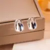 Brincos Geométricos Irregulares Brilhantes Mais Vendidos Transfronteiriços Moda Europeia e Americana Brincos Simples de Metal Brincos Únicos de Alta Qualidade