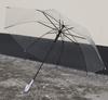 Guarda-chuva Transparente Espesso Japonês e Coreano Guarda-chuva com Superfície Branca Fosca Haste de Fibra Guarda-chuva Transparente Automático Sem Poluição Pode Ser Impresso com Logo