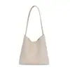 Bolso tote tejido para mujer modelo nuevo 2026, bolso de hombro de gran capacidad, versátil para el trabajo y las vacaciones, bolso de mano simple y de nicho