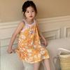 Vestido para Niña, Nuevo Estilo de Verano, Se Puede Usar Afuera, Elegante Ropa de Casa para Bebé Niña, Falda con Tirantes, Vestido de Playa para Niña Pequeña