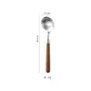Mango de nogal Acero inoxidable 304 Cuchillo, Tenedor y Cuchara Vajilla Japonesa Cuchillo y Tenedor para Bistec Cuchara Redonda Lijada Cuchara y Tenedor de Hotel