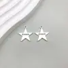 1 Novo Pingente de Estrela de Cinco Pontas Vazada Série Estrela Liga de Prata Antiga Pingente Acessórios para Joias DIY