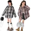 Chaqueta Camisa para Niñas Primavera y Otoño 2026 Nueva Camisa Tie-Dye para Niños Mayores, Top de Streetwear Moderno Estilo Coreano