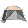 Tenda Grande de Exterior Toldo Duas em Uma Proteção Solar Toldo de Tela Tenda Portátil à Prova de Mosquitos para Praia Acampamento