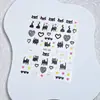 Pegatinas para uñas texturizadas serie MOSR al por mayor con pegatinas para uñas adhesivas mixtas 50 100 mixtas estilo ins