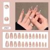 Doce e gentil branco doce menina Nail Art Nail Patch Terminado Advanced Sense Fake Nail Removível Wearable