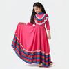 Vestido Infantil Mexicano Transfronteiriço Vestido Longo Espanhol Halloween Roupas de Apresentação Infantil em Estoque