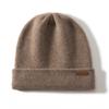 Chapéu de caxemira 100% puro de primeira linha para homens e mulheres com outono e inverno de camada dupla de espessura wrap-up malha pilha cap cross-border atacado