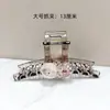 Coreia do Sul Dongdaemun Flor de Cristal Transparente Pegador Grande Moda Clipe de Tubarão Acessórios de Cabelo para a Parte de Trás da Cabeça Grampo de Cabelo Feminino Verão
