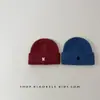 Gorro de Punto Bordado Little N para Hombre y Mujer, Sencillo, Moderno y Versátil Gorro Protector para los Oídos para Niños, Cálido y a Prueba de Frío para Otoño e Invierno