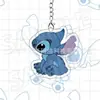 Chaveiro de Ponto Cruz Transfronteiriço, Chaveiro de Acrílico Desenho Animado Fofo, Pingente Criativo de Casal para Mochilas de Estudantes