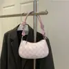 2025 Estilo Ocidental Novo Estilo Coreano Xadrez Tendência Grande Capacidade Casual Transversal de Mão Ombro Axila Bolsa Baguete
