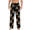 Pantalones de pijama de algodón imitación con estampado 3D, europeos y americanos, transfronterizos, casuales para el hogar, para hombre y mujer, con cordón, bolsillo lateral con solapa, pantalones para el hogar, pantalones