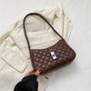 Bolso de axila rombo texturizado para mujer 2023 nueva moda simple portátil pequeño bolso cuadrado estilo occidental para ir al trabajo bolso de hombro