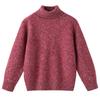 2025 Nuevo Otoño e Invierno Lana Pura Engrosada Cuello Alto Tejido de Punto Manga Larga Hilo Floral Tejido Cálido para Hombres y Mujeres