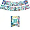 Princesa Ariel Sereia Pratos de Papel, Guardanapos, Toalha de Mesa, Faixa, Artigos Descartáveis para Festa de Aniversário Infantil