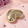 Caja de Dulces Creativa para Boda con Carcasa de Plástico Tamaño Pequeño Caja de Dulces con Concha Perlada Caja de Almacenamiento Caja de Decoración para Pasteles Concha de Perla