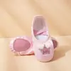 Sapatos de Dança Aisha para Crianças Sapatos Especiais para Treinamento Físico Rosa Sapatos de Garota Garra de Gato com Cadarço Grátis Solado Macio Sapatos de Ballet