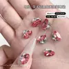 Acessórios para Unhas Azul Lago Claro com Cristais K9 Brilhantes, Sem Base, Arranjos de Diamantes Feitos à Mão, Unhas de Cristal Coloridas