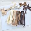 Cuerda de espiga tejida de algodón mate de 1 cm, material para pasador de pelo de tela hecho a mano, accesorios para joyería DIY, cinturón decorativo
