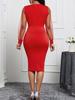 Nuevo comercio exterior europeo y americano transfronterizo para Amazon, vestido ajustado de encaje sexy para mujer, bolso de cadera con cuello en V