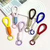 Estilo Ins Corda Curta Trançada Cordão para Celular Chaveiro Colorido Candy Corda Artesanal Unissex Pulso Cordão Anti-Perda Removível