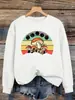 Sudadera con Estampado de Hada de Champiñones para Mujer, Sudadera Básica de Cuello Redondo, Suéter Holgado y Cálido, Ropa Casual de Otoño