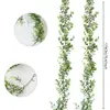 Guirlanda de Flores de Eucalipto Transfronteiriça Planta Trepadeira Artificial Folha de Eucalipto Pendurada Guirlanda de Plantas Verdes Arco de Fundo para Casamento Decoração de Parede