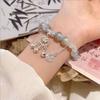 Pulsera Cola de Mariposa Azul Marino ~ Pulsera Impresión Cola de Pez Mariposa Ling Sentido del Diseño Estilo Antiguo Mejor Amigo Pulsera Estilo Nacional