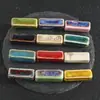 Cuentas Cerámicas Rectangulares Estilo Vintage Materiales DIY para Collares Hechos a Mano, Cuentas Sueltas con Agujeros Rectos, Cuentas Cuadradas para Llaveros, Accesorios